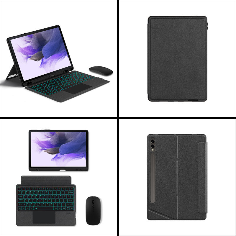 Backlit Trackpad Keyboard Case Magnetic for Samsung Galaxy Tab S7FE 12.4"