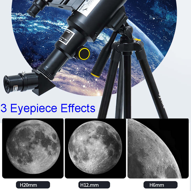 Travel Telescope 70mm Aperture (20x-200x) AZ Mount with Phone Adapter