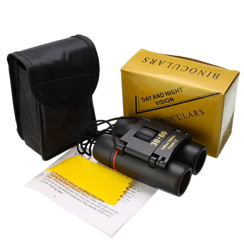 30x60 Small Binoculars with Lanyard Foldable for Concert Bird Watching