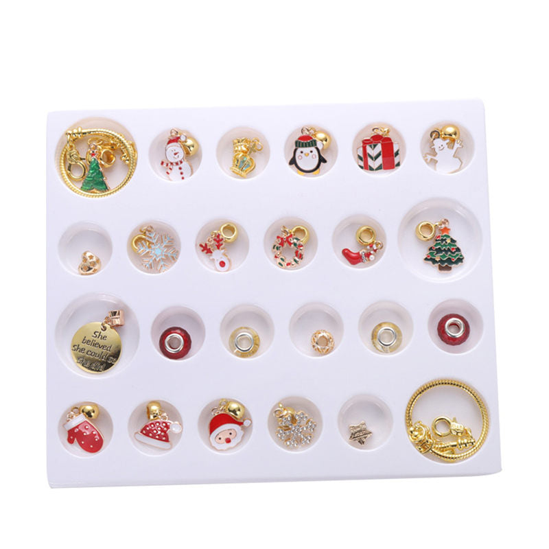 DIY Bracelets Kit for Christmas Includes 2 Bracelets and 22 Charms