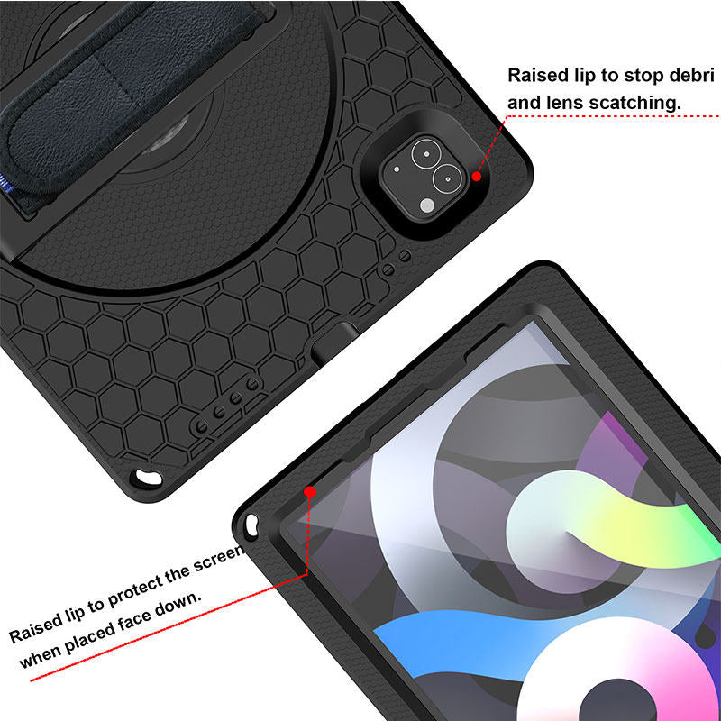 iPad Case With Handle Stand Shoulder Strap for
iPad Pro 2018/2020 11 inch-Black