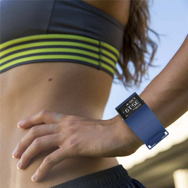 Soft Silicone Band For Fitbit Surge Smart Watch Replacement Accessories-Dark Blue