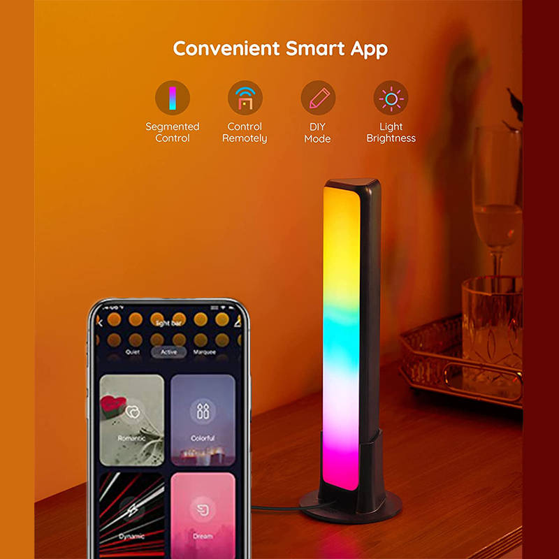 Smart Atmosphere Light Bars with 10 Scene Modes and 4 Music Modes for Entertainment TV