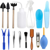 Home & Living15 Pcs Mini Garden Hand Transplanting Succulent Tools Miniature Planting Set for Indoor Miniature Fairy Garden Plant Care