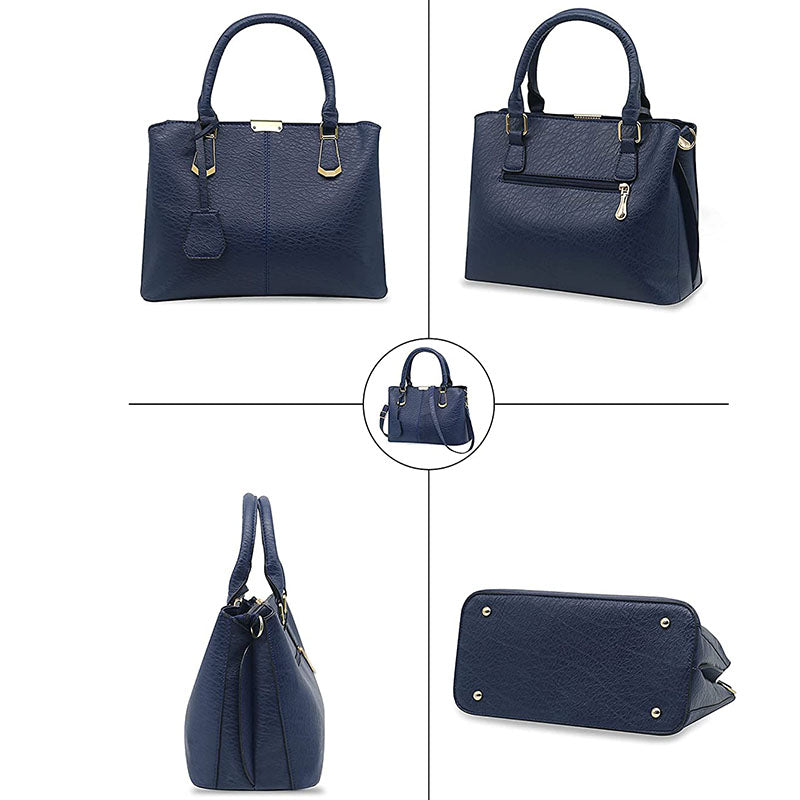 Womens Fashion Handbags Top Handle High Capacity Tote-Black