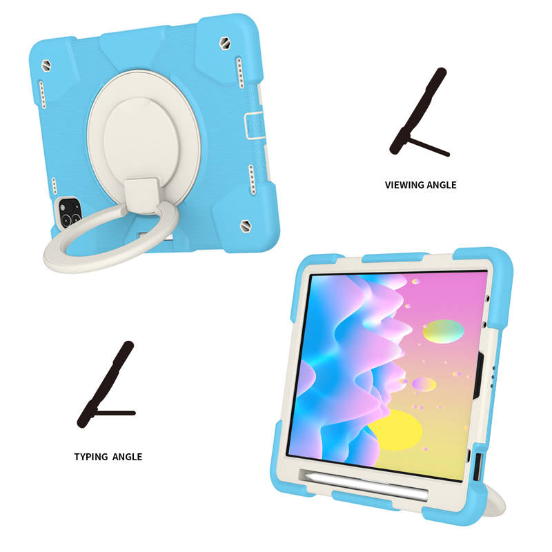 iPad Case For iPad Pro 11/Air 4 with 360¡ãSwivel Stand-Sky Blue