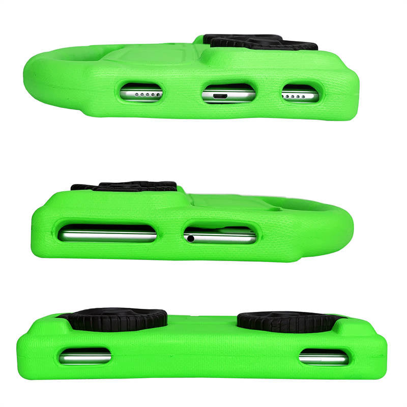 Wheel Samsung Tablet Tablet Case For 8.0inch Tab A 3 4 E/8.7inch Tab A7lite Shockproof Stand Cover With Handle Stand-Green