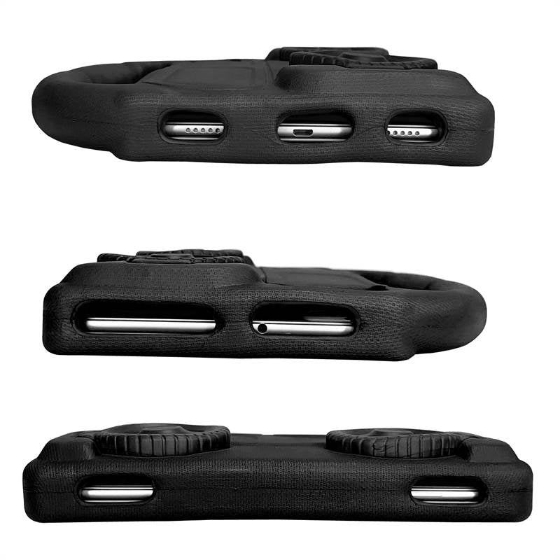 Wheel Samsung Tablet Tablet Case For 8.0inch Tab A 3 4 E/8.7inch Tab A7lite Shockproof Stand Cover With Handle Stand-Black