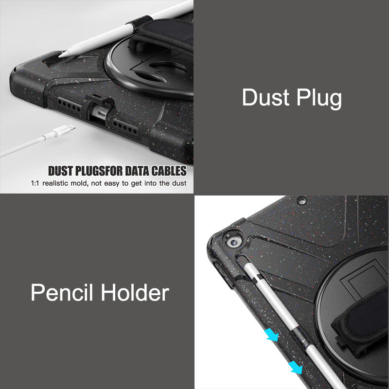 Full Body Protective Case with 360¡ã Rotate Hand Strap/Stand for iPad 10.2 inch