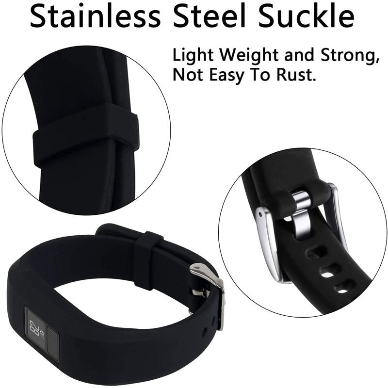 Silicone Replacement Watch Band For Garmin Vivofit 3-Green