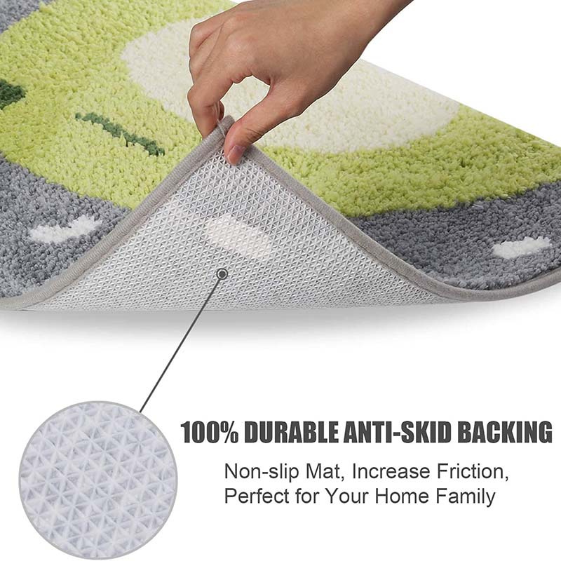 Durable Indoor Soft Front Door Rug, Water-Absorbing and Anti-Skid, Suitable for Bathroom Door, Indoor, Entry Mat (Little Frog)