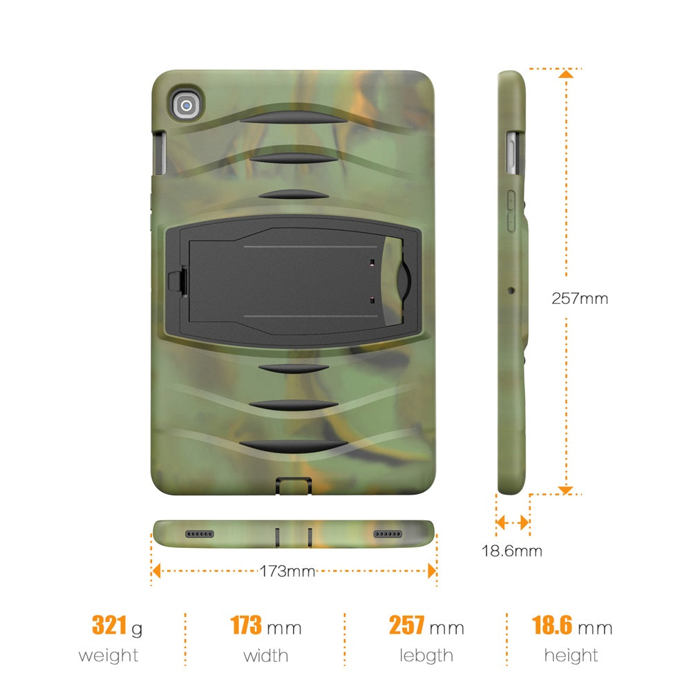 Shock Wave Kickstand Case Anti-Fall Protection For Samsung Tab S5E 10.5 T720/T725(2019)-Camouflage