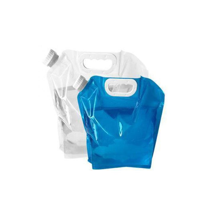 5L 10L Premium Collapsible Water Container Bag BPA Free Food Grade Clear Plastic Storage Jug-Blue White