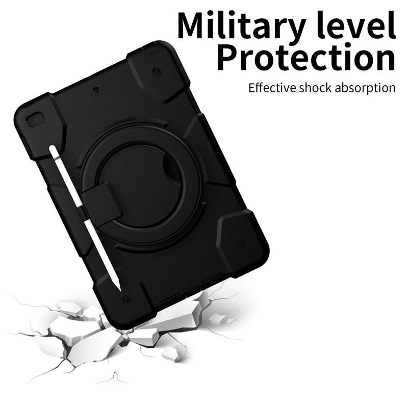 iPad Case For iPad 10.2 with 360¡ãSwivel Stand-Black