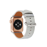 Gradient Glitter PU Leather Watch Band Microfiber Design For Apple Watch SE/6/5/4/3/2/1(Blue)