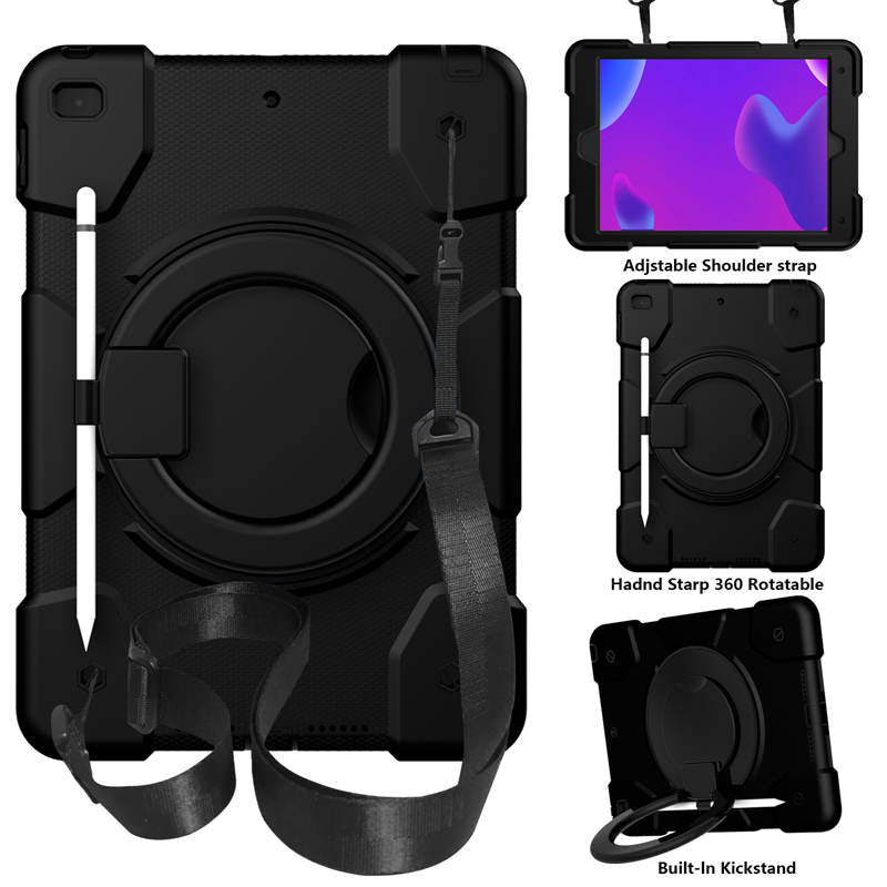 iPad Case For iPad 10.2 with 360¡ãSwivel Stand-Black