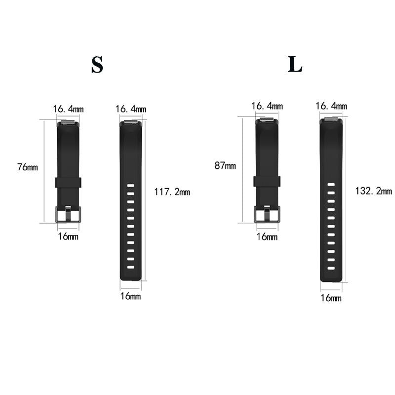 Soft Silicone Wristband Replacement Sports Watch Band For Fitbit Inspire/Inspire HR/ACE 2 -Black