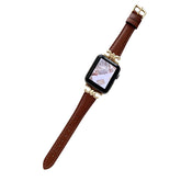Genuine Leather Strap with Fashion Metal C Buckle for Apple Watch-2