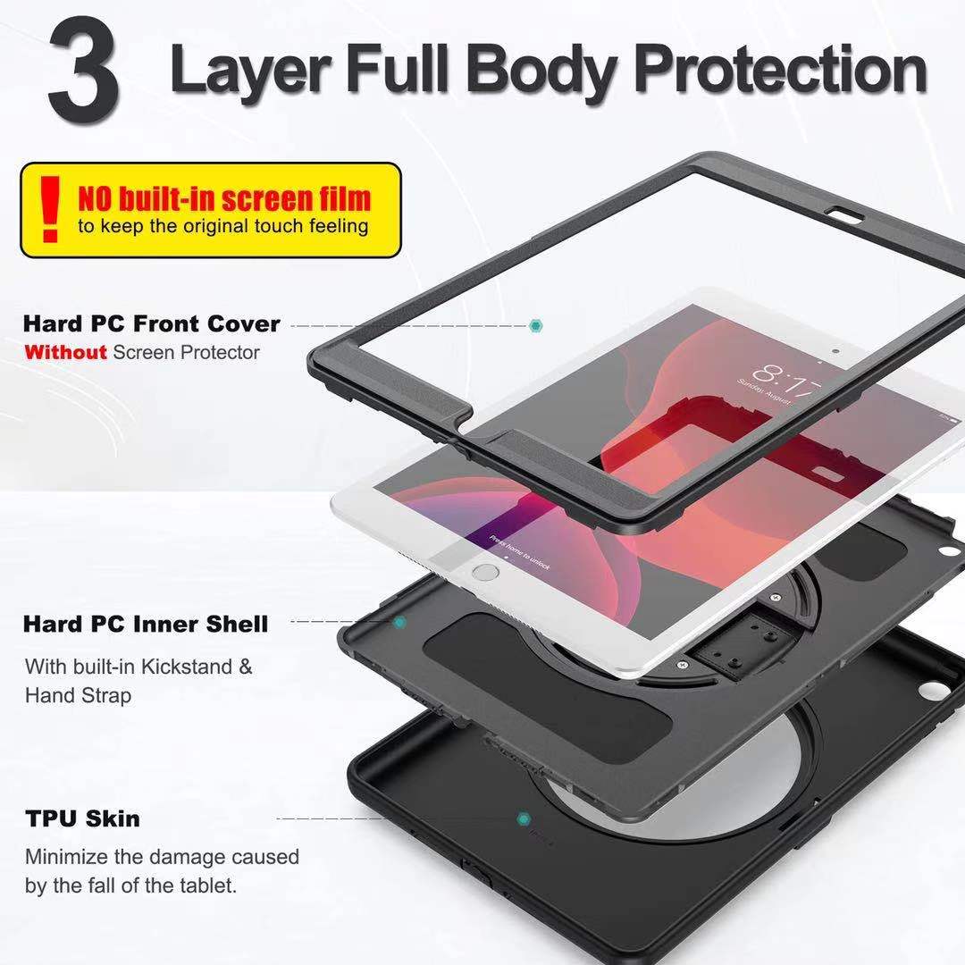 B-Spider Man Tablet Case Shockproof Protective Cover For Samsung Galaxy Tab A7 10.4 T500/T505/T507/T505N 2020-Black