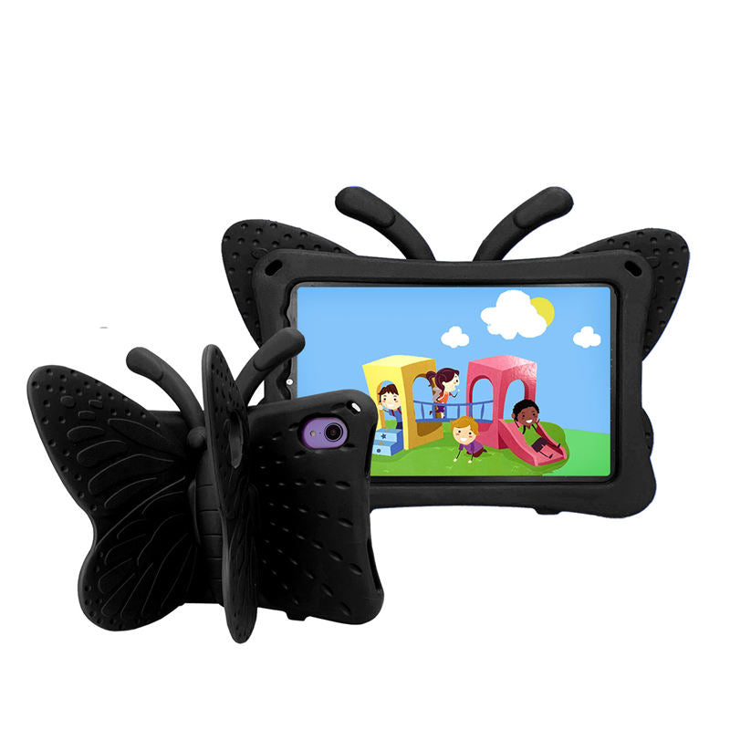 iPad Case For iPad Mini 6 Cartoon 3D Butterfly EVA Proof Shockproof Case with Bracket-Black