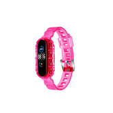 Glacier Bands with Bumper Case Jelly Transparent for Mi 8-Pink