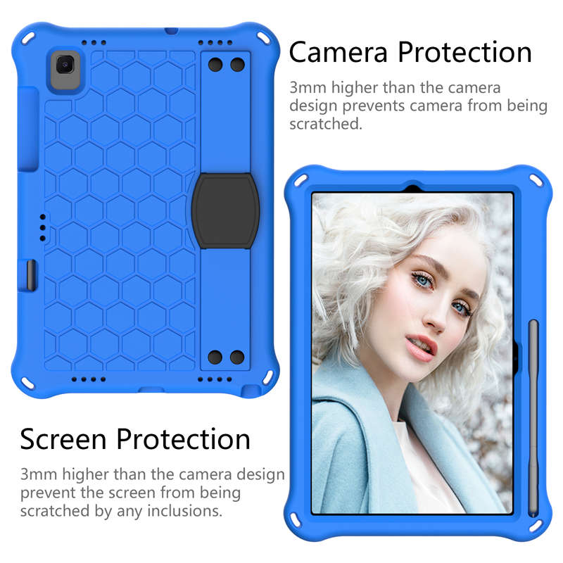 Hive SamSung Tablet Case For Sansung S6 10.5 (2019)/ S5E(2019)/Tab A7 (2020) Durable Stand Cover With Shoulder Strap-BlueBlack