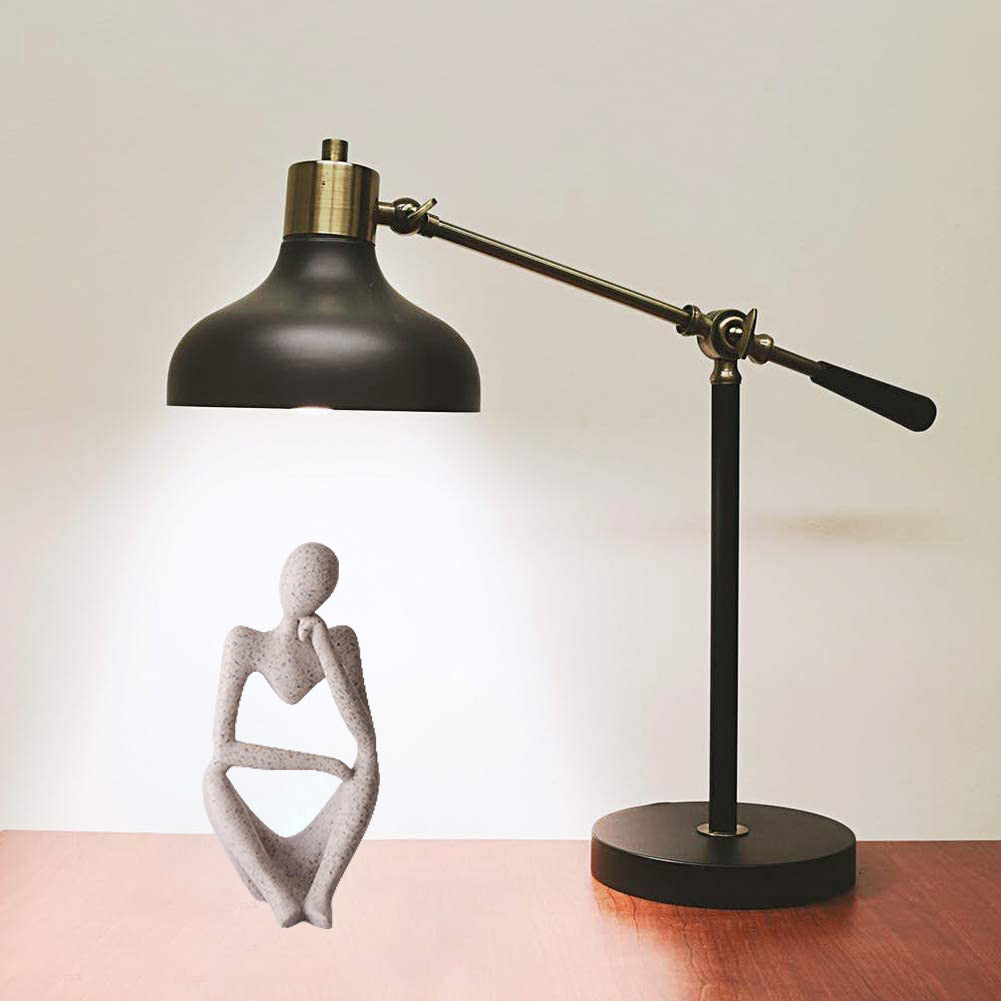 Home & LivingThe Thinker Resin Statues for Home Decor Modern Home Office Shelf Desktop Bookshelf Decor -Focuser