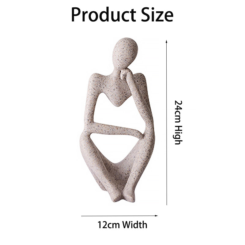 Home & LivingThe Thinker Resin Statues for Home Decor Modern Home Office Shelf Desktop Bookshelf Decor -Right