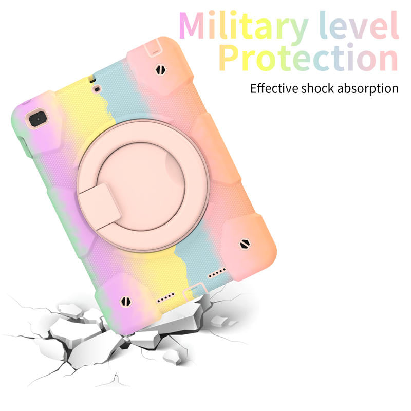 iPad Case For iPad 9.7/Air 2 with 360¡ãSwivel Stand-Colorful Rose Gold