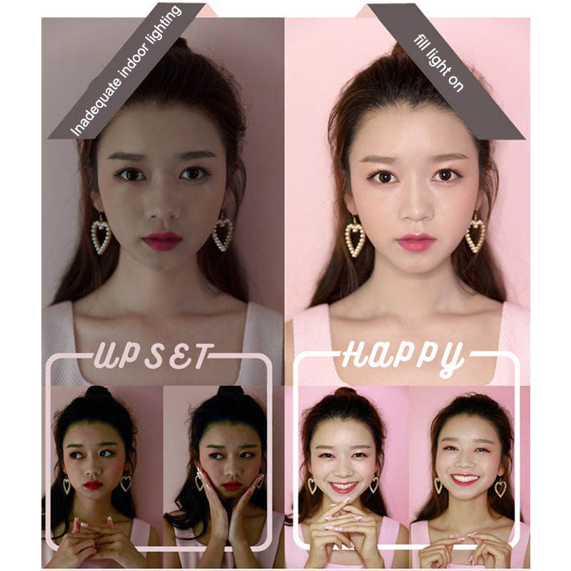 Home & LivingMakeup Mirror with Light Vanity Mirror Sided Cosmetic Mirror with Touch Powered-Pink