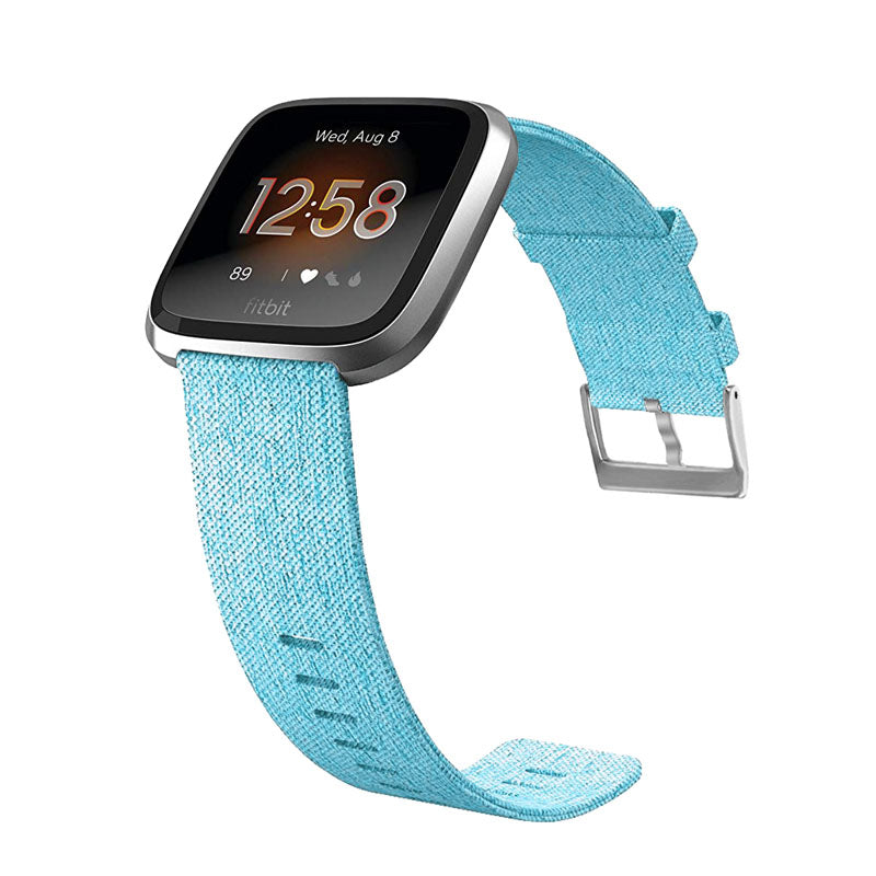 FB Watch Band Quick Release Replacement Wristband Breathable Strap For Fitbit Versa/Fitbit Versa 2/Fitbit Versa Lite For Women-Blue