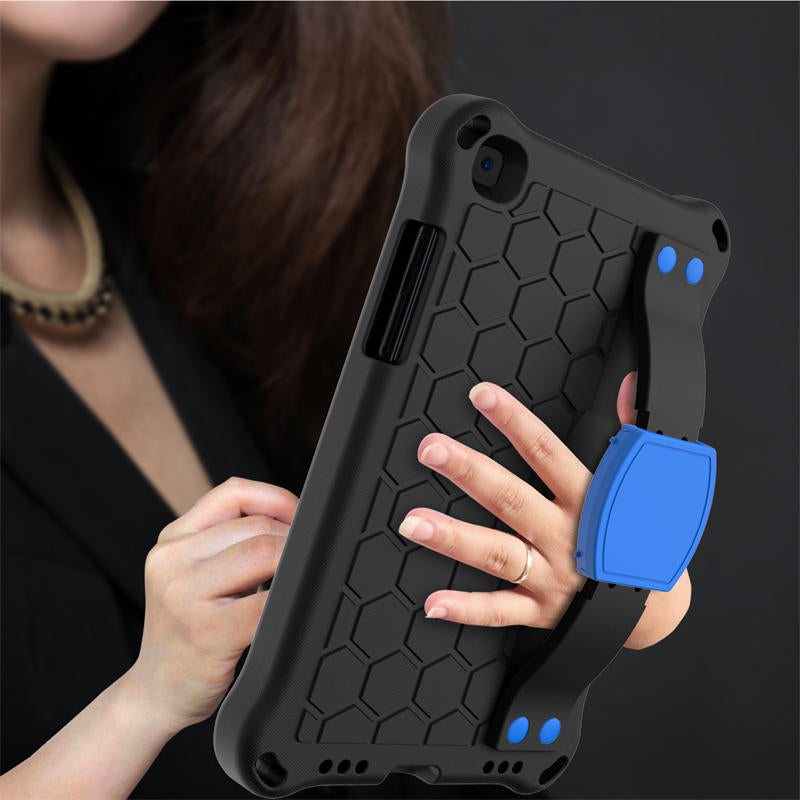Hive SamSung Tab A 8.0 T290/T295 (2019) Tablet Case Durable Stand Cover With Shoulder Strap-BlackBlue