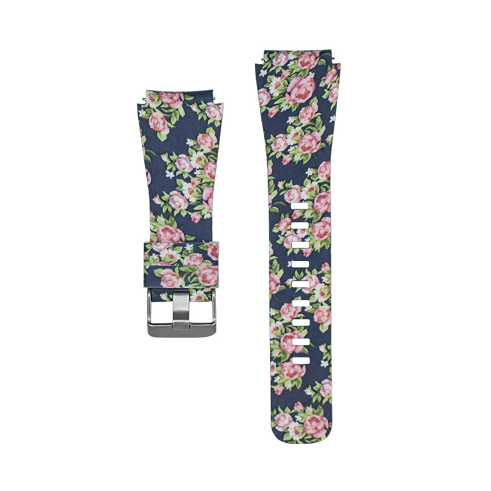 Silicone Printed Pattern Bands Square Buckle For Samsung S3/Galaxy Watch 46mm(Printed13)