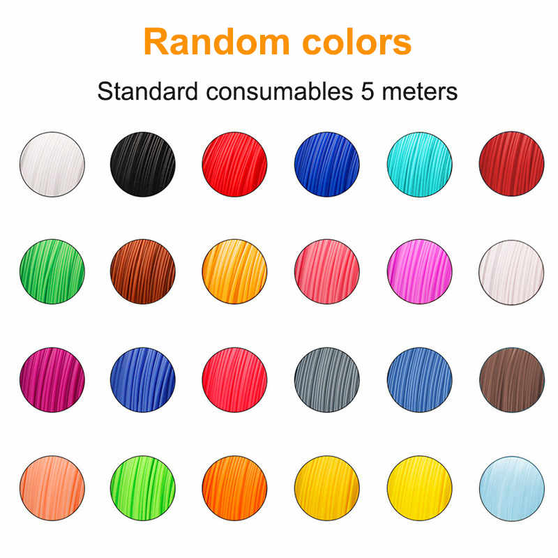 3D Printing Pen PCL Filament 1.75mm Each Color 5m Random Color