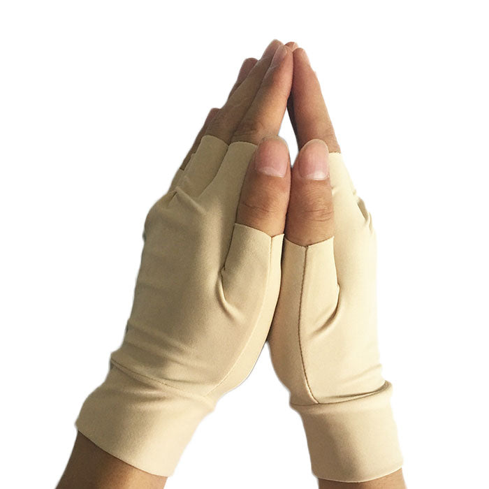 Unisex Half Finger Gloves Winter Stretchy Knit Fingerless Gloves in Common Size-Color- LYX-08065-1