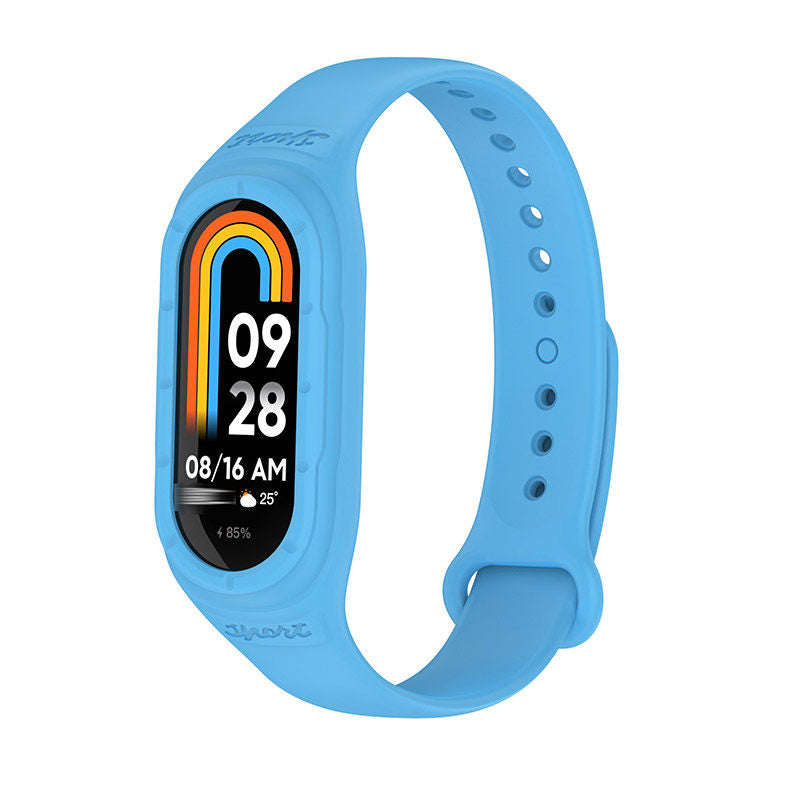 Silicone Watchband with Protective Case Shockproof for Mi 8 Watch-14