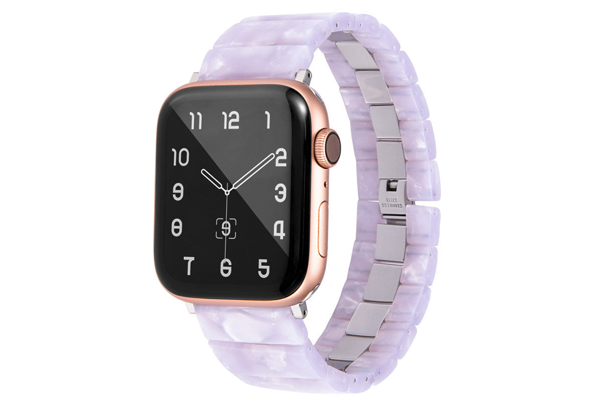 22mm Stainless Steel & Resin Quick Release Strap Wristband For Samsung Galaxy Watch/Huawei Watch - Color 06