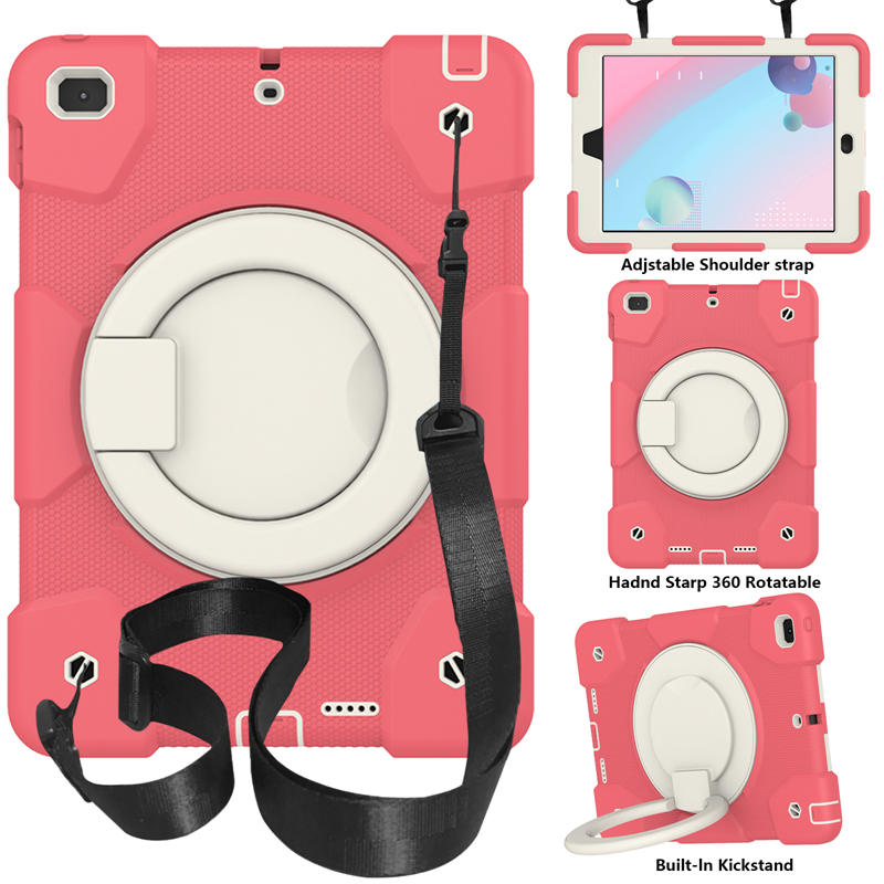 iPad Case For iPad 9.7/Air 2 with 360¡ãSwivel Stand-Begonia Red