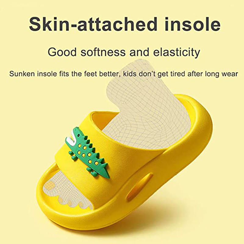 Kids Boys Girls Cute Animal Slippers Beach Pool Home Shoes-Blue