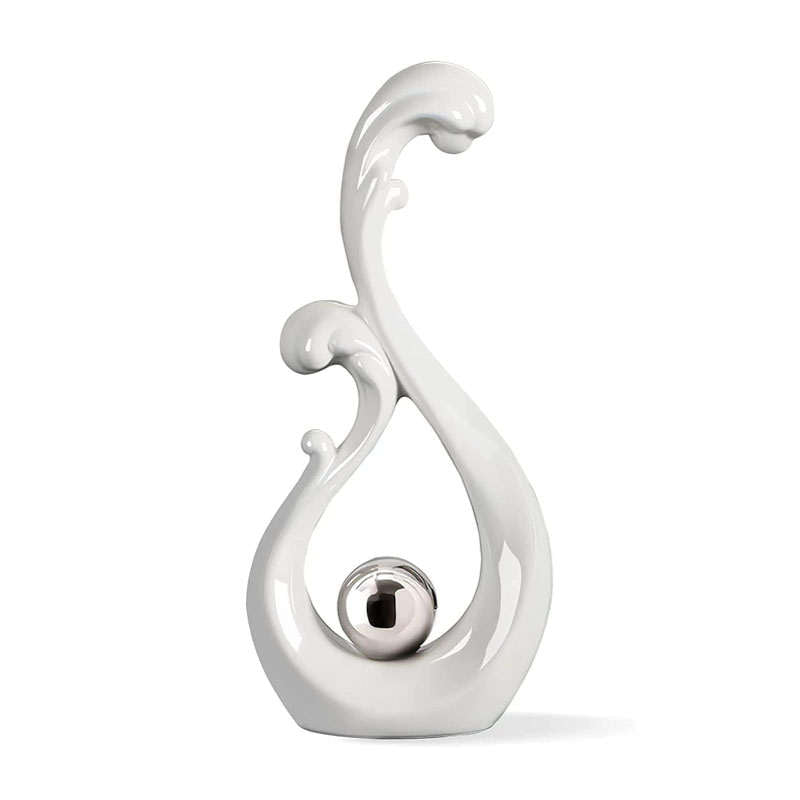 Modern Abstract Art Ceramic Statue Home Decorations for Living Room-Large