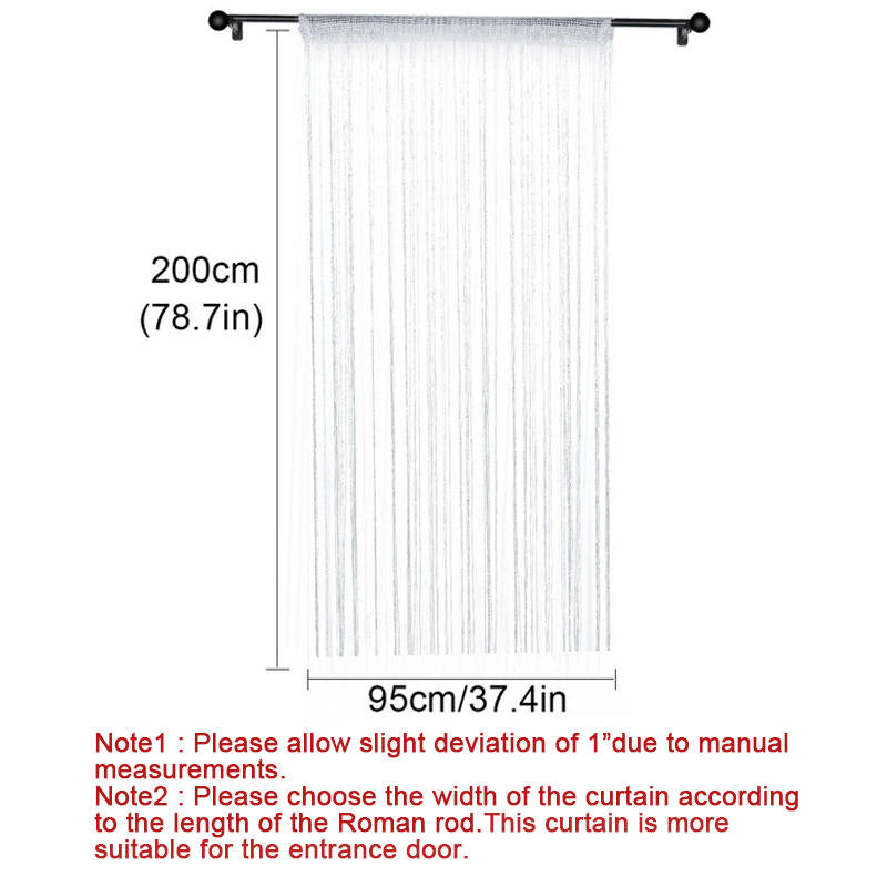 Home Decor Sequin Curtain for Doorway 37x79 inch Hanging-Red