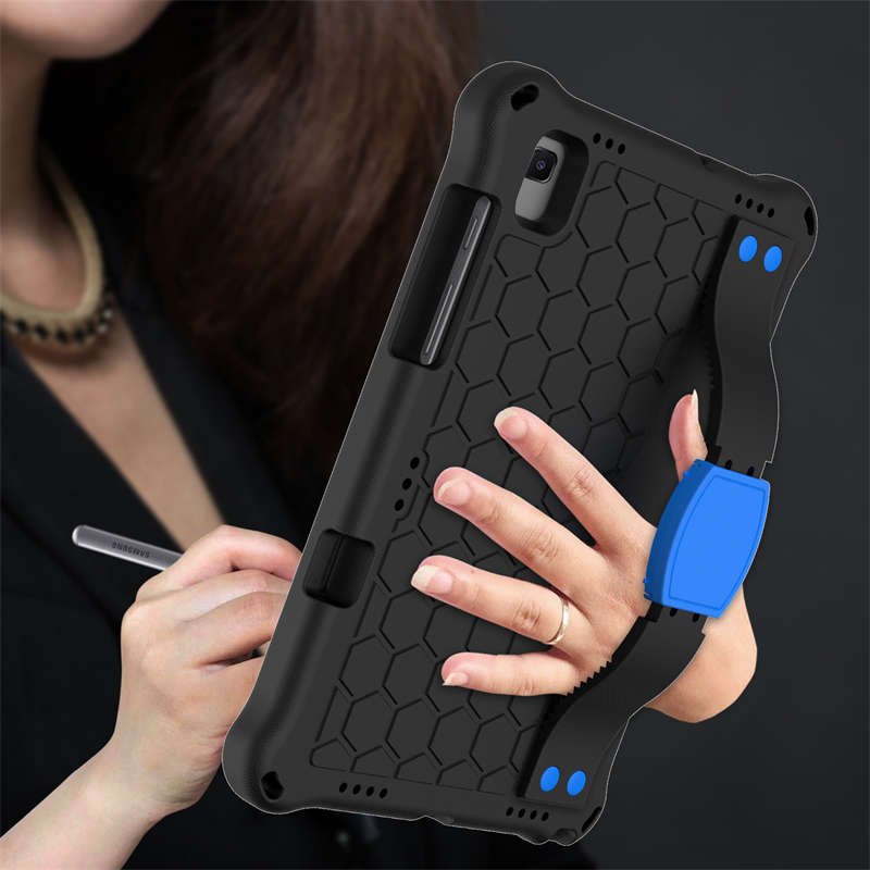 Hive SamSung Tablet Case For Sansung S6 10.5 (2019)/ S5E(2019)/Tab A7 (2020) Durable Stand Cover With Shoulder Strap-BlackBlue