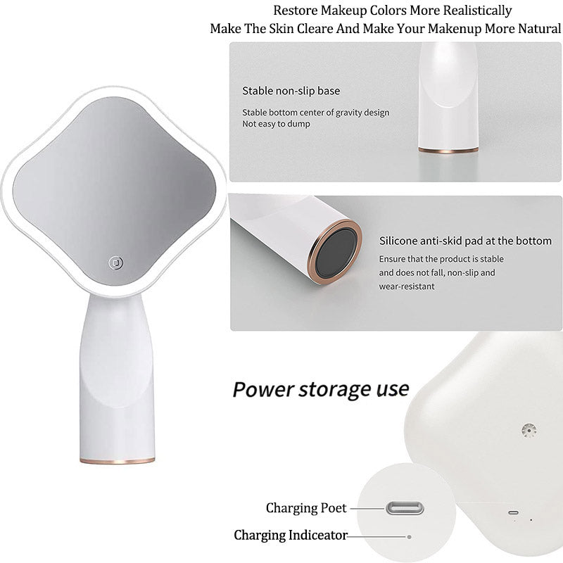 Home & LivingPortable LED Lighted Makeup Mirror-White