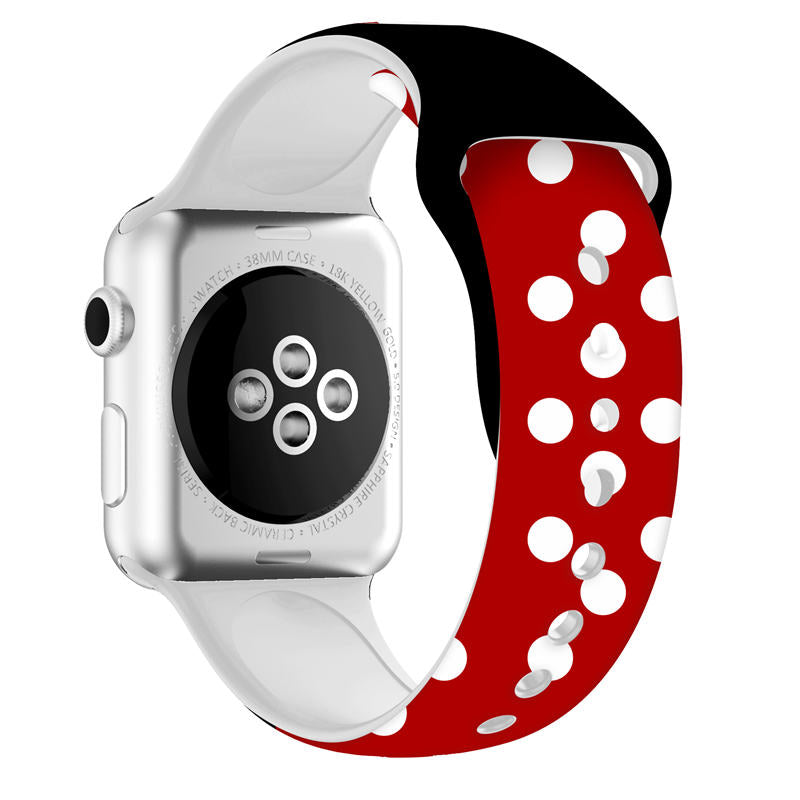 Soft Silicone Cartoon Minnie Mouse Bands for Apple Watch Series SE/6/5/4/3/2/1-C8