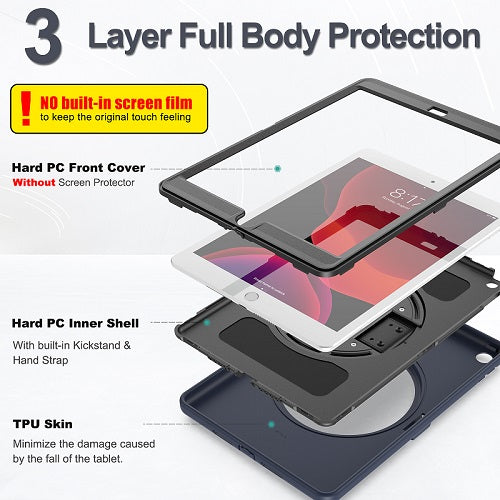 B-Spider Man Tablet Case Shockproof Protective Cover For Samsung Galaxy Tab A7 10.4 T500/T505/T507/T505N 2020-Dark Blue