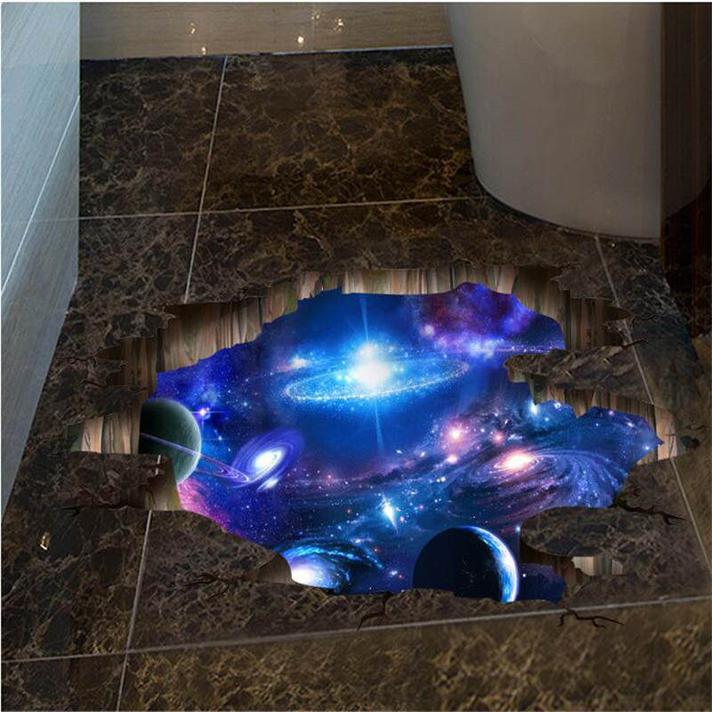 3D Wall Stickers Universe Galaxy Outer Space Planet Wall Decor for Kids Rooms Ceiling