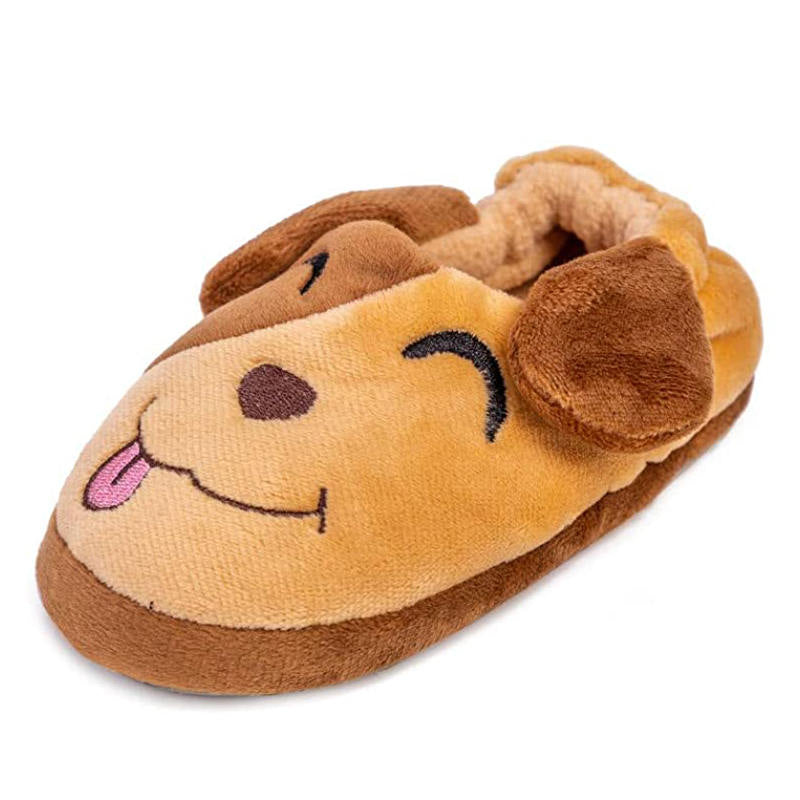 Boys Girls Slippers Cartoon Cute Animals Plush Warm Home Shoes