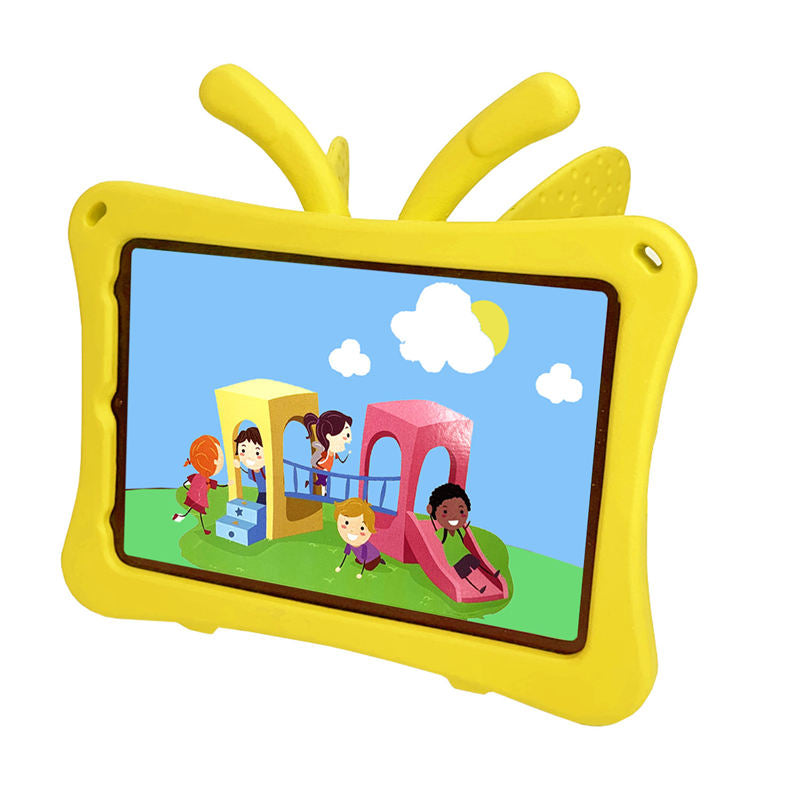 iPad Case For iPad Mini 6 Cartoon 3D Butterfly EVA Proof Shockproof Case with Bracket-Yellow