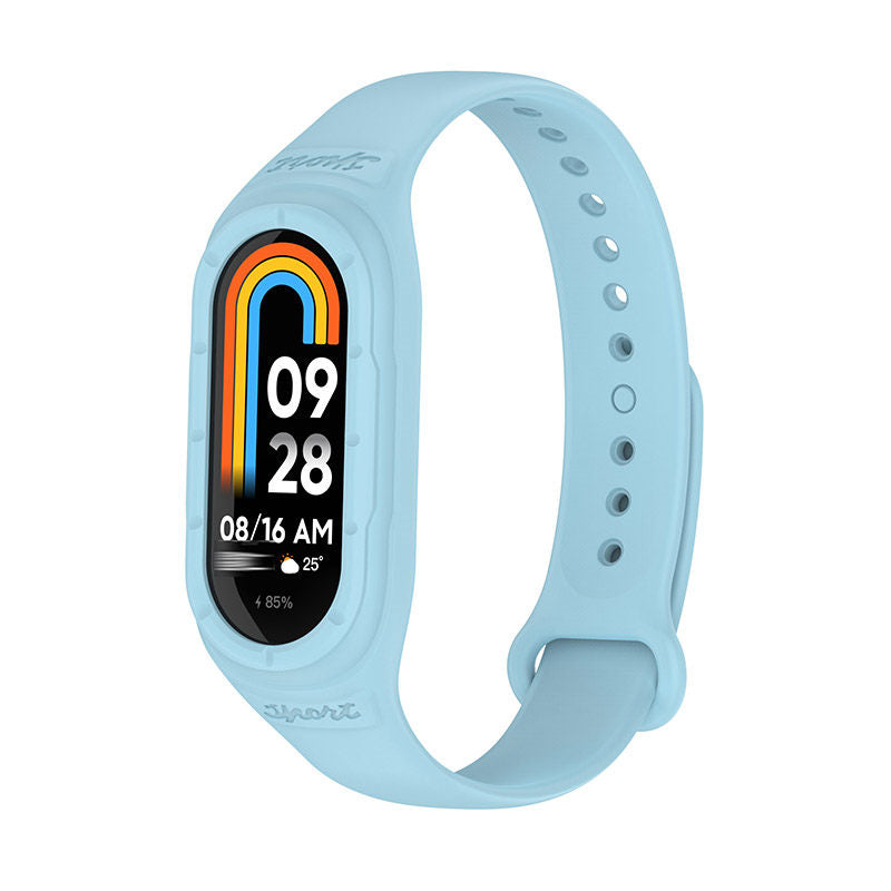 Silicone Watchband with Protective Case Shockproof for Mi 8 Watch-12