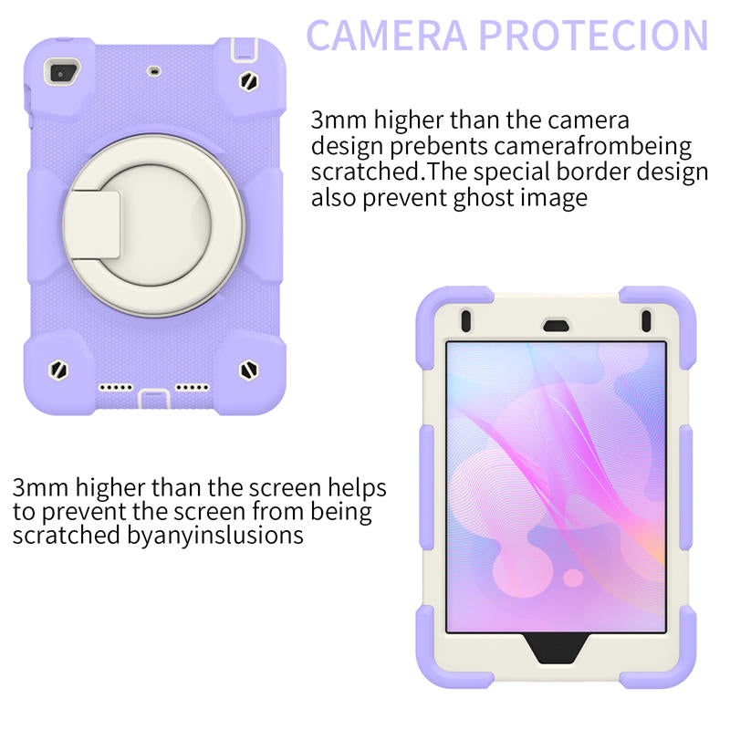 iPad Case For iPad Mini 4/5 with 360¡ãSwivel Stand-Taro Purple